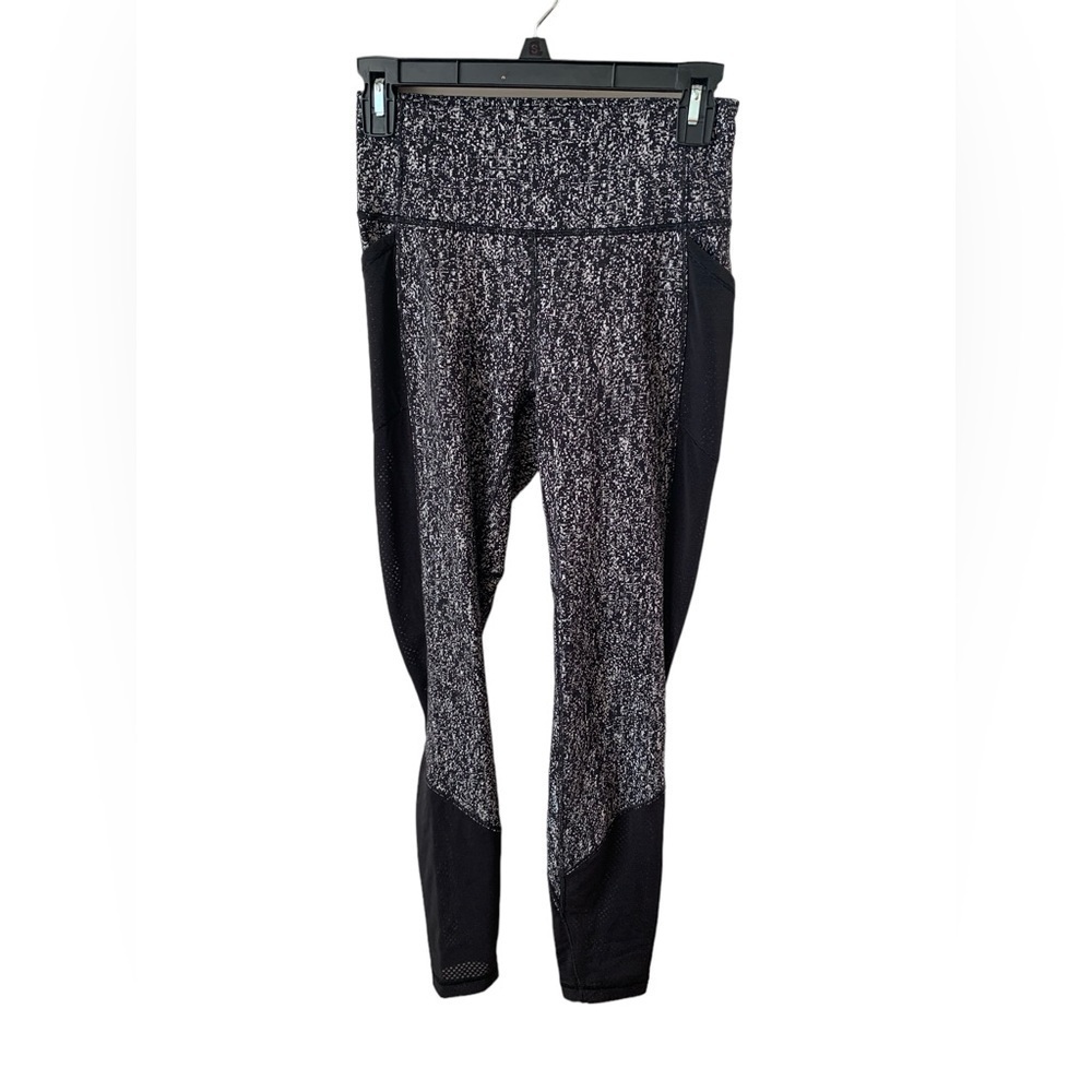 Lululemon Luon Suited Jacquard Black White Fit Physique Hi-Rise Tights - Picture 4 of 6
